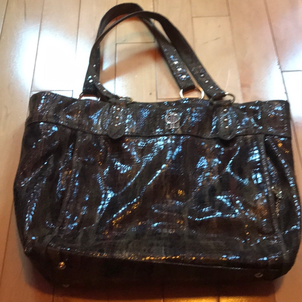 JLo dark brown slimmer purse